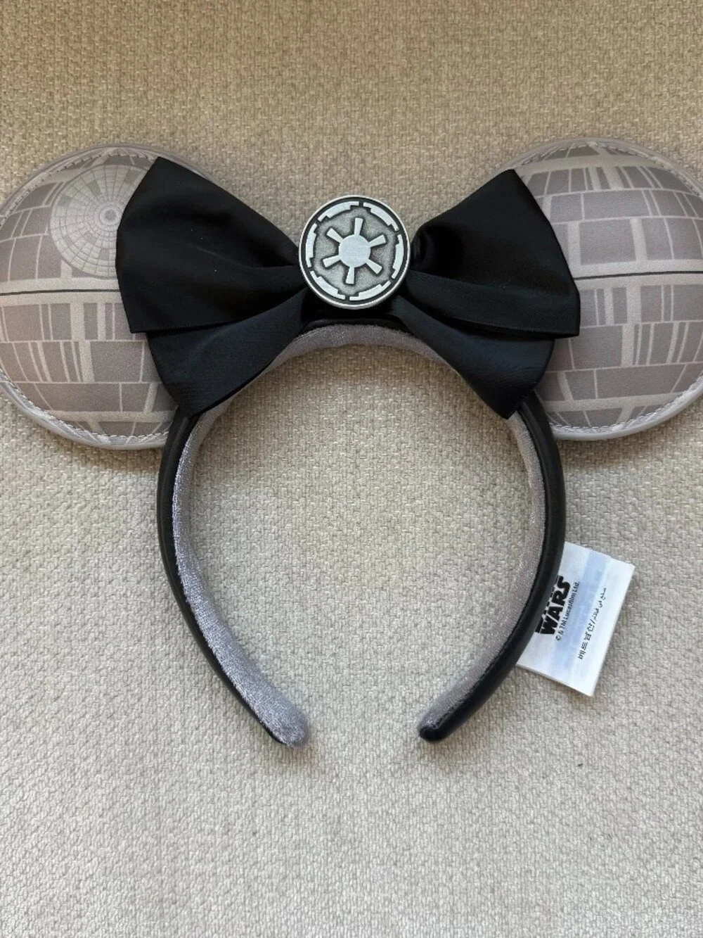 Disney Parks Star Wars Death Star Minnie Mouse Ears Headband